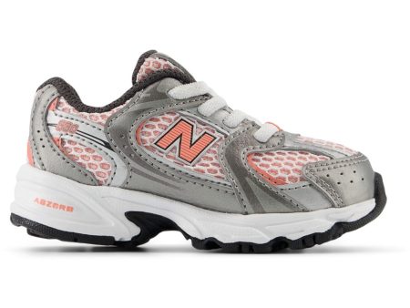 New Balance Dark Silver Metallic New Balance 530 Kids Bungee Lace Cheap