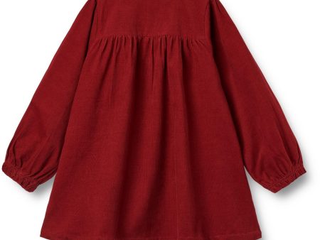 Wheat Cherry Red Dress Elvira For Cheap