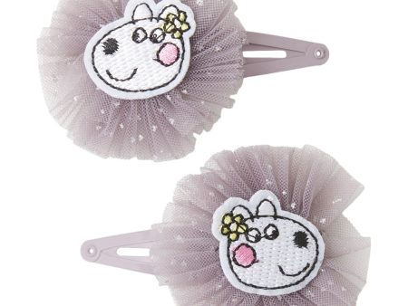 Name It Elderberry Darin Peppa Pig 2-pack Hair Clips Hot on Sale