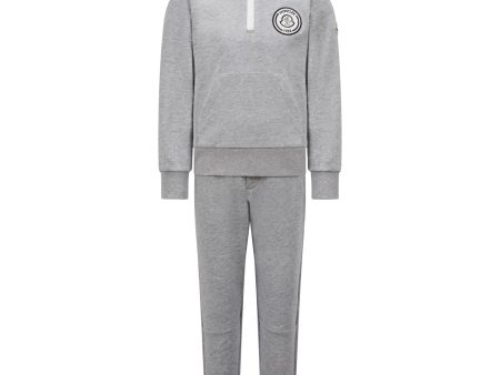 Moncler Grey Sweat Set Fashion