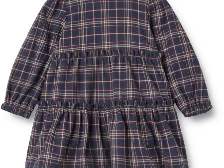 Wheat Navy Check Dress Fanny Online Sale