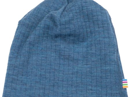 Joha Wool Blue Beanie Hat For Cheap