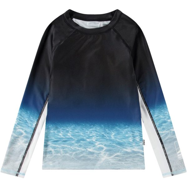 Molo Faded Ocean Neptune LS Swim Top Fashion