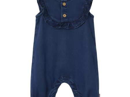 Name It Dark Blue Denim Ruby Denim Frill Suit Online now