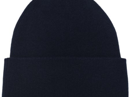 HOLMM Navy Love Cashmere Beanie Hat For Discount