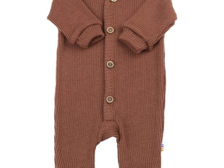 Joha Wool Rust Jumpsuit Online Hot Sale