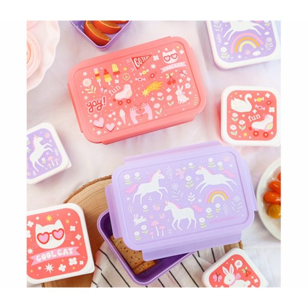 A Little Lovely Company Unicorn Dreams Bento Lunch Box on Sale