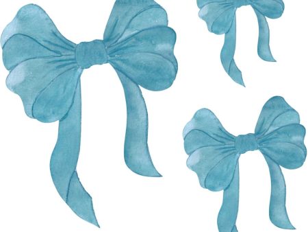 That s Mine Blue Wallsticker Blue Bows 3-Pack Online Hot Sale