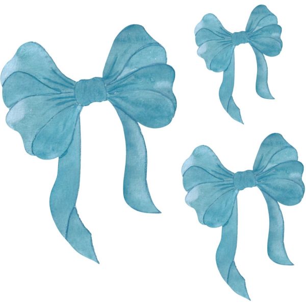 That s Mine Blue Wallsticker Blue Bows 3-Pack Online Hot Sale