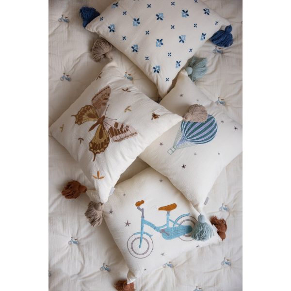 Cam Cam Copenhagen Butterfly Embroidered Cushion Online Sale