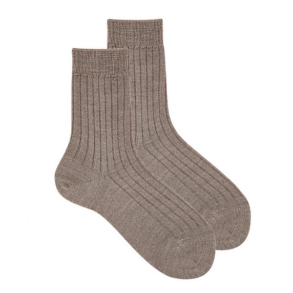 Cóndor Sand Extrafine Merino Wool Rib Socks Supply