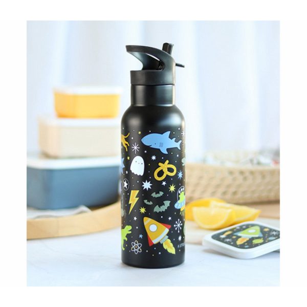 A Little Lovely Company Galaxy Xl Stainless Steel Drink Bottle For Discount