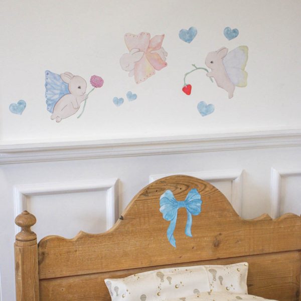 That s Mine Beige Wallsticker Fairy Bunnies 3-Pack Online Sale