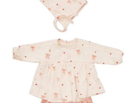 Cam Cam Copenhagen Bows Doll s Clothing Set & Bonnet Online Hot Sale