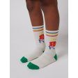 Bobo Choses Offwhite Smiling Long Socks Online Hot Sale