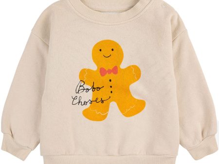 Bobo Choses Offwhite Baby Gingerbread Sweatshirt For Sale