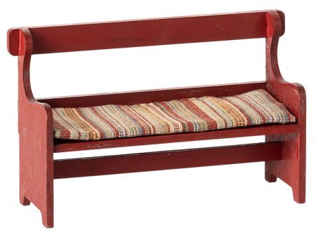 Maileg Bench, Mouse - Red For Cheap