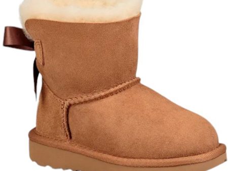 UGG K Mini Bailey Bow II Chestnut on Sale