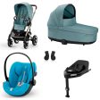 Cybex Bundle Talos Sky Blue (Taupe Frame) + For Discount