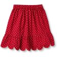 Fliink Pompeian Red Dolly Dot Skirt Hot on Sale