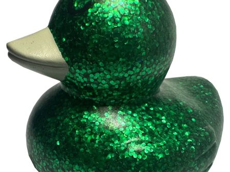 Magni Bath duck with glitter, green, 7 cm. Online Hot Sale