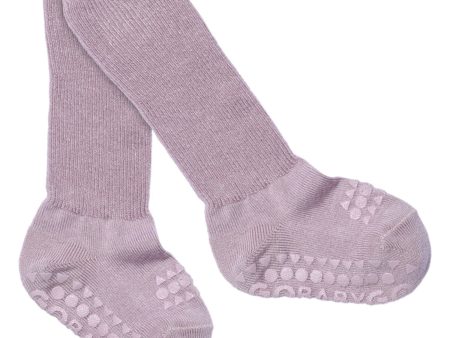 Gobabygo Lavender Glitter (Lilac Shadow) Non-Slip Socks In Bamboo Online