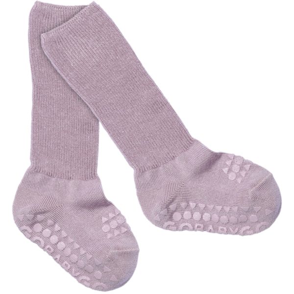 Gobabygo Lavender Glitter (Lilac Shadow) Non-Slip Socks In Bamboo Online