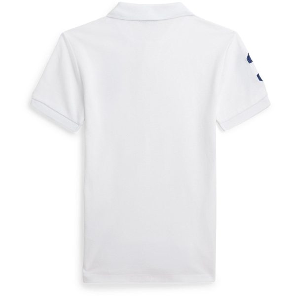 Polo Ralph Lauren White C7996 Boy Polo Shirt Cheap