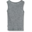 Wheat Melange Grey Wool Singlet Iggy For Cheap