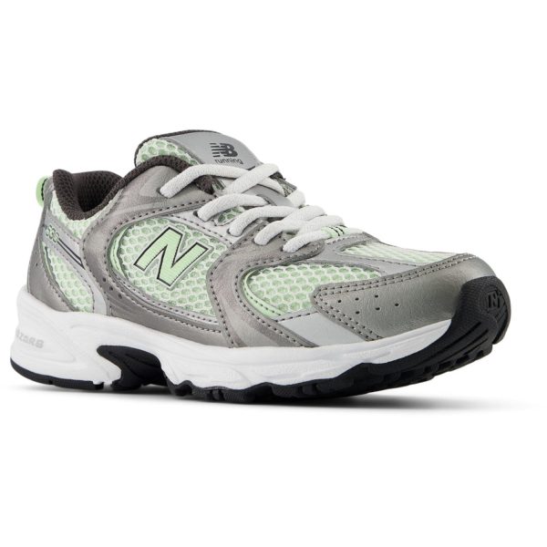 New Balance Dark Silver Metallic New Balance 530 Kids Bungee Lace Discount