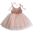 Dolly by Le Petit Tom Pink Dolly Universe Velvet Cosmic Strings Tutu Dress on Sale