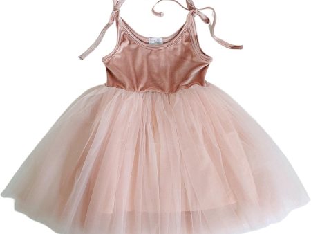 Dolly by Le Petit Tom Pink Dolly Universe Velvet Cosmic Strings Tutu Dress on Sale