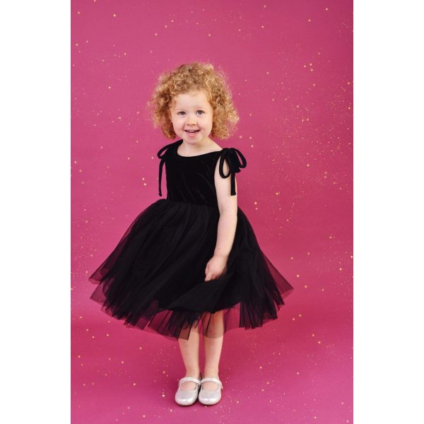 Dolly by Le Petit Tom Black Dolly Universe Velvet Cosmic Strings Tutu Dress For Cheap