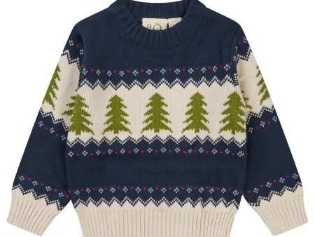 Flöss Navy Christmas Kevin Sweater Online Sale