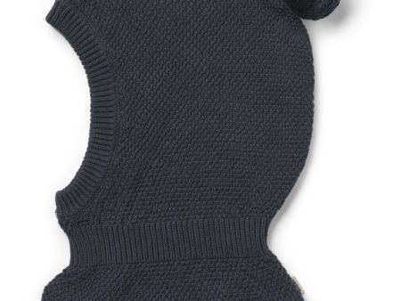 Wheat Navy Knitted Balaclava Pomi Fashion