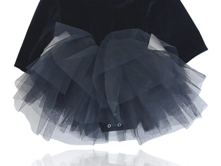 Dolly by Le Petit Tom Black Dolly Universe Velvet Planet Tutu Dress Hot on Sale