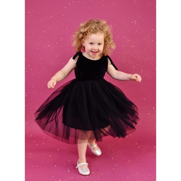 Dolly by Le Petit Tom Black Dolly Universe Velvet Cosmic Strings Tutu Dress For Cheap